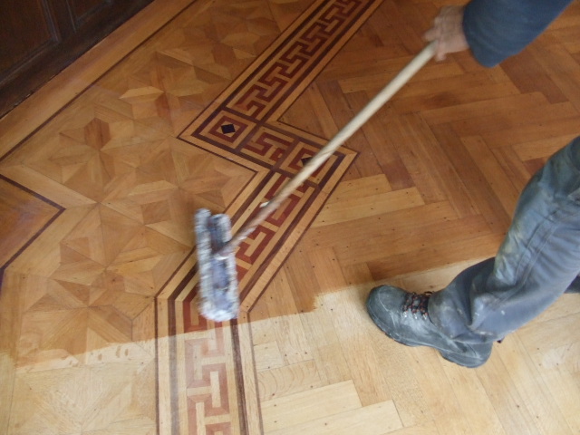 mosaic hidden flooring sanding